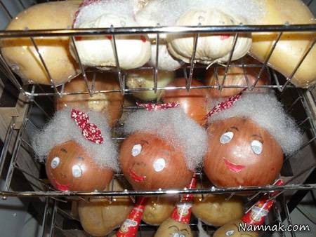 تزیین سیب زمینی 