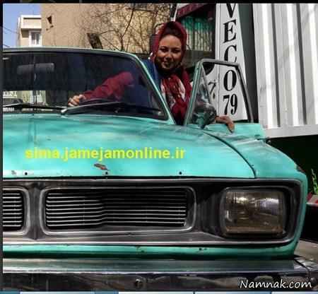 بهنوش بختیاری سوار پیکان