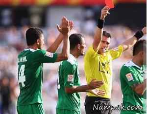 بازی ایران عراق اخراج مهرداد پولادی توسط بنجامین ویلیامز