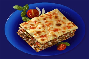 لازانیا نیم پخت