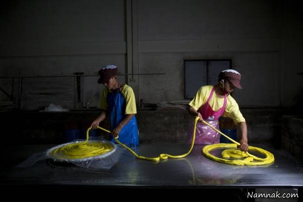 روش تولید مرحله ای رشته فرنگی + تصاویر رشته فرنگی