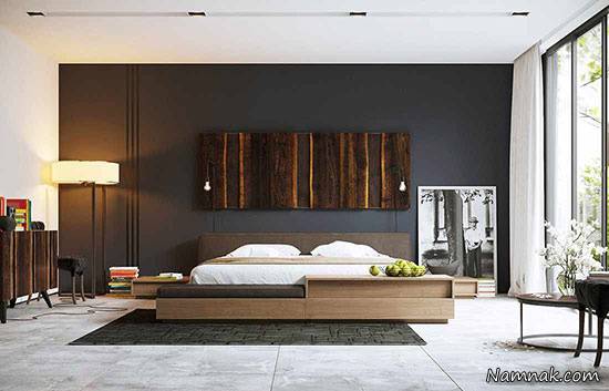 اتاق خواب های سیاه و سفید