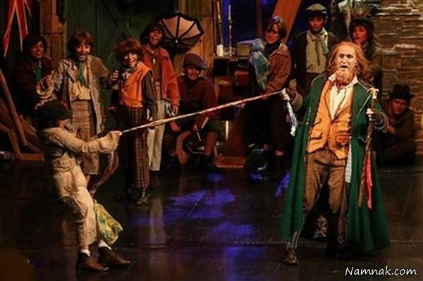 گریم های عجیب بازیگران در نمایش الیورتوئیست نمایش الیورتوئیست