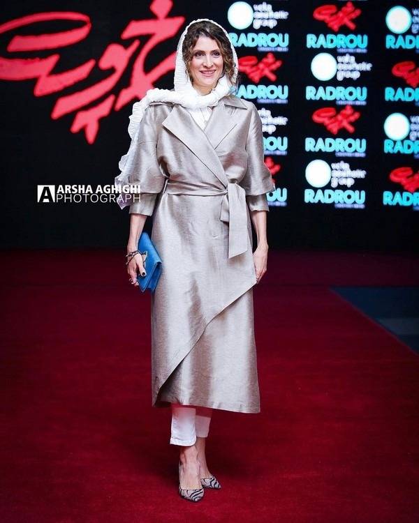 عکسی از ویشکا آسایش در اکران سرخ پوست ویشکا آسایش