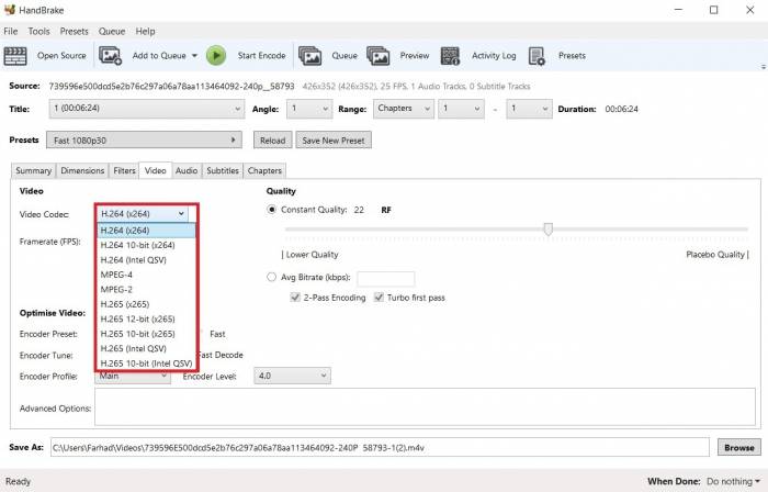 برنامه handbrake