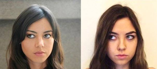 اوبری پلازا و فردی که شبیه به او است اوبری پلازا