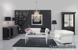دکوراسیون سیاه و سفید