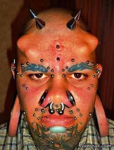 عجیب ترین میخ کوبی بدن میخ کوبی بدن