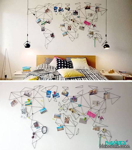 دکوراسیون دیوار مدل نقشه جهان دکوراسیون دیوار