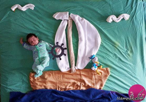 عکس خلاقانه در دوران نوزادی دوران نوزادی