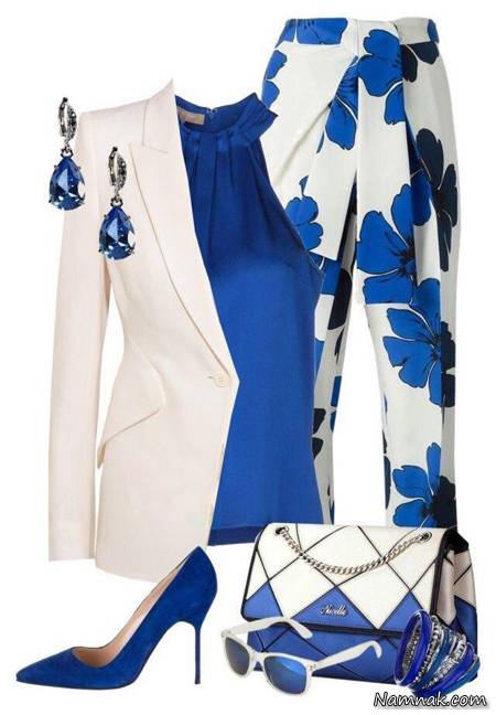 ست مجلسی با شلوار گلدار شلوار گلدار