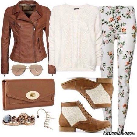 استایل دخترانه با شلوار گلدار شلوار گلدار