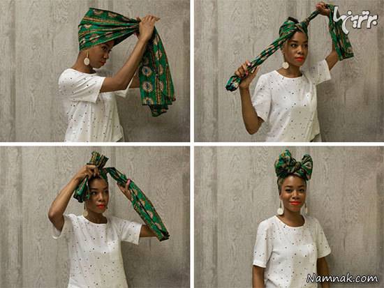 بستن دستمال سر