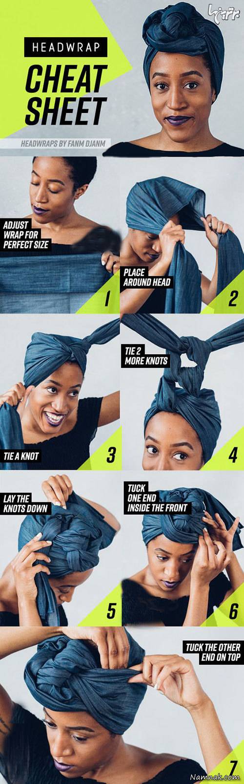 بستن دستمال سر