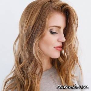 موهای قهوه ای تیره