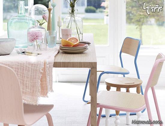 استفاده از صورتی ملایم در دکوراسیون دکوراسیون صورتی