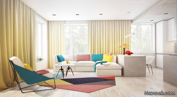 دکوراسیون رنگ شاد