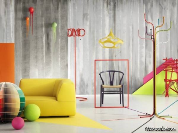 دکوراسیون رنگ شاد