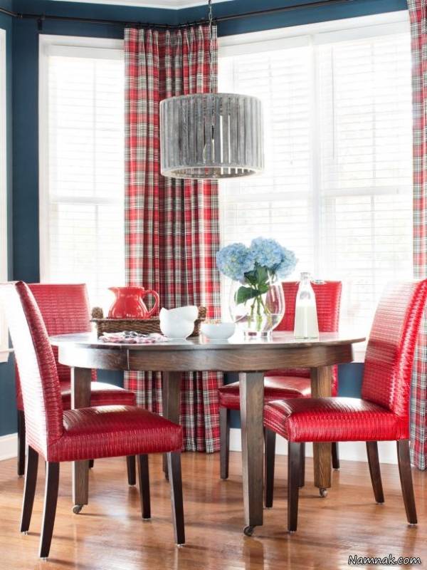 دکوراسیون متفاوت با پارچه های شطرنجی دکوراسیون متفاوت