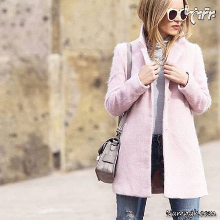 تیپ زمستانی زنانه با پالتو کوتاه تیپ زمستانی زنانه