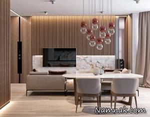 دکوراسیون کرم قهوه ای