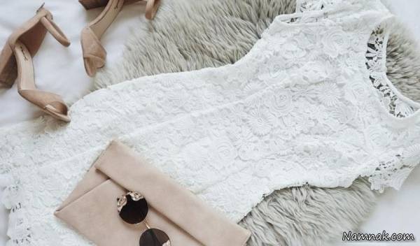 نکات پوشیدن لباس مجلسی سفید رنگ ست لباس سفید