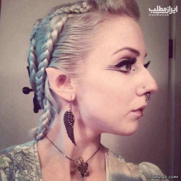 دختر جوان شبیه گرگ