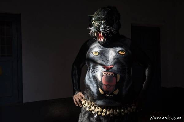 آدم های ببری در رژه ببرها رژه ببرها