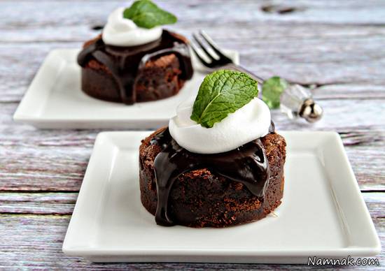 پخت براونی نعنایی براونی نعنایی