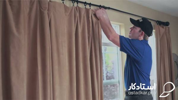 شستن و تمیز کردن پرده خشکشویی پرده