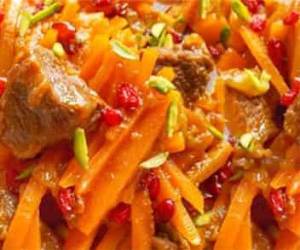 خورش هویج و پسته