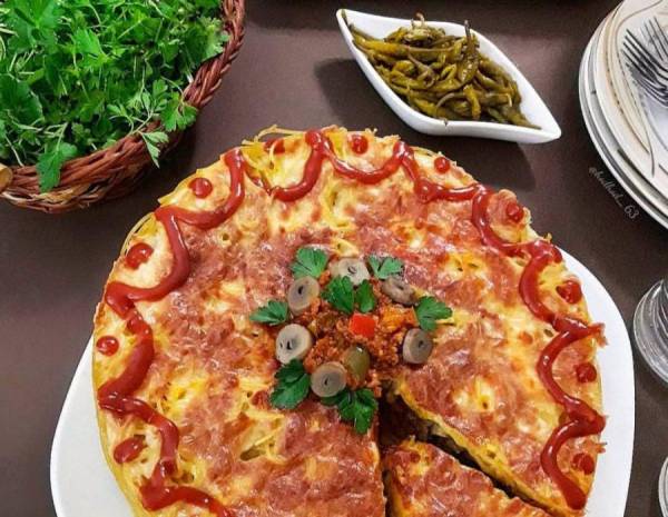 نحوه پخت کیک ماکارونی ساده پخت کیک ماکارونی