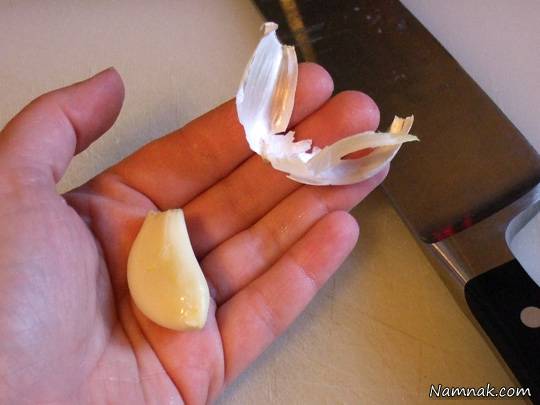 پوست کندن سیر