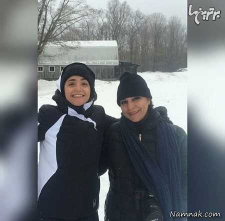 تهمینه خانم میلانی و دخترش تهمینه خانم میلانی و دخترش