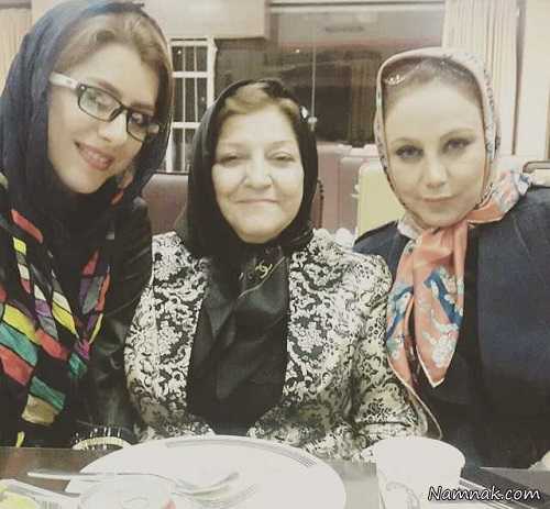 بهنوش بختیاری و مادرش