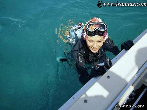 فرح دیبا غواصی فرح دیبا