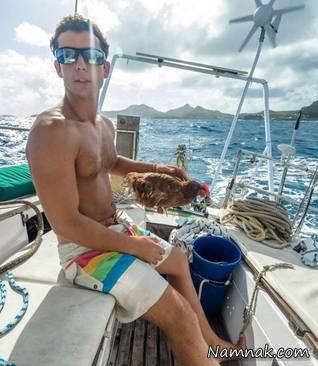 جهانگردی با مرغش