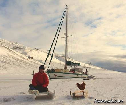 جهانگردی با مرغش