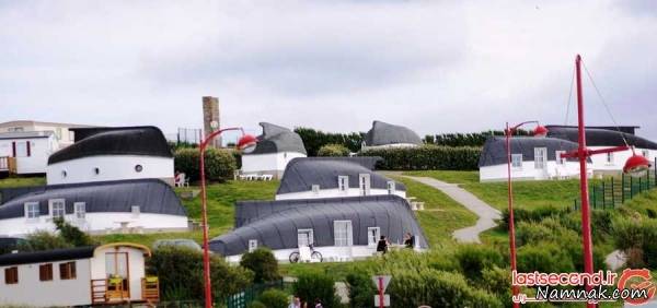 محله ای دیدنی با خانه های قایقی + عکس خانه های قایقی