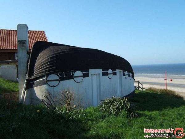 محله ای دیدنی با خانه های قایقی + عکس خانه های قایقی