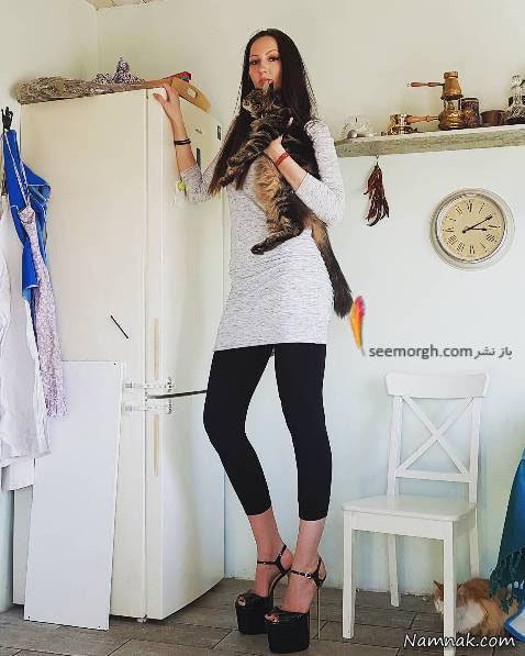 بلندترین پاهای دنیا متعلق به مدل روسی + عکس بلندترین پا