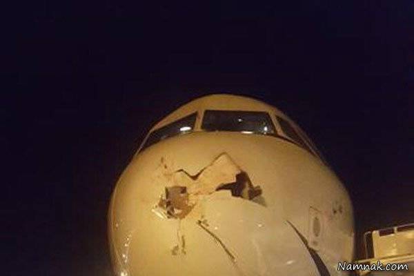 جزئیات حادثه برخورد پرنده با دماغه هواپیمای ایرباس هواپیمای ایرباس