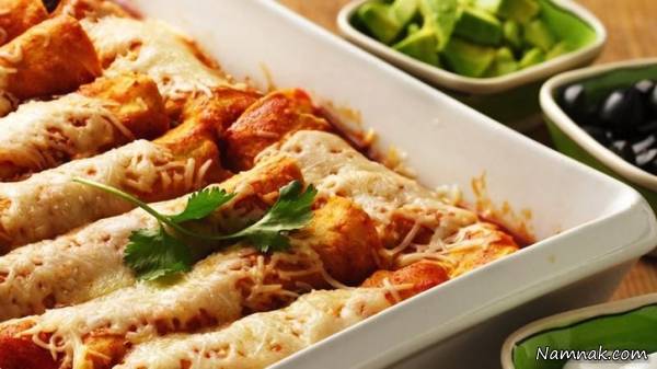 طرز تهیه اینچیلادای لوبیا اینچیلادای لوبیا