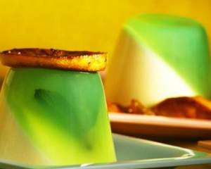 ژله لیمو و کرم کارامل نارگیلی