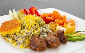 باقالاپلو با گوشت بره