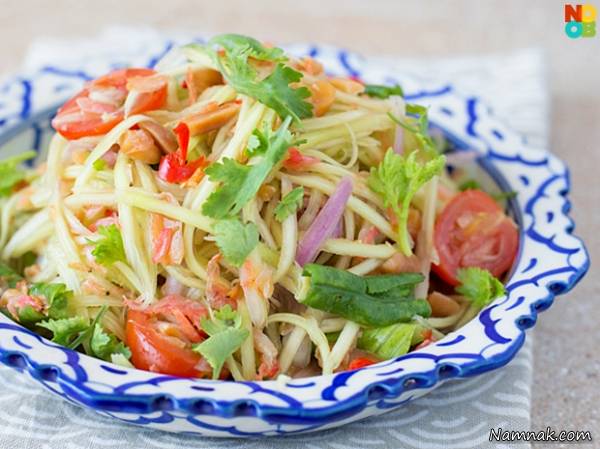 سالاد سبز با انبه