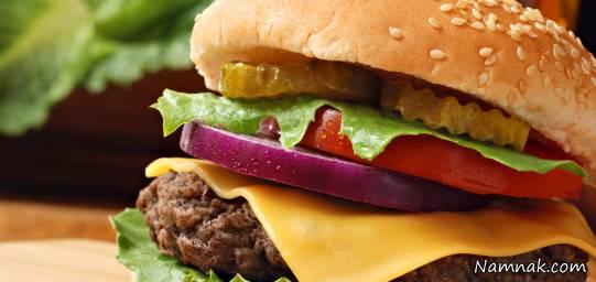 همبرگر با مایکرویو همبرگر