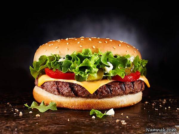 برگر پنیری تنوری ساندویچ