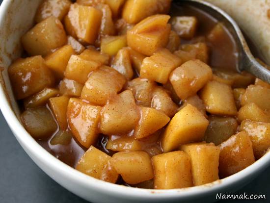 کمپوت سیب و گلابی با عسل