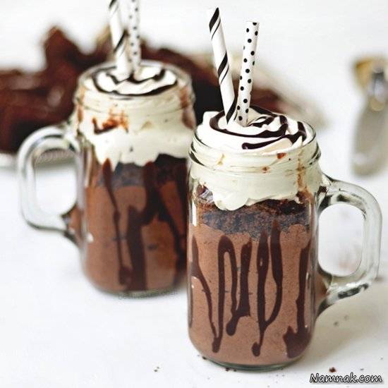 شیر کاکائو با بستنی نوشیدنی